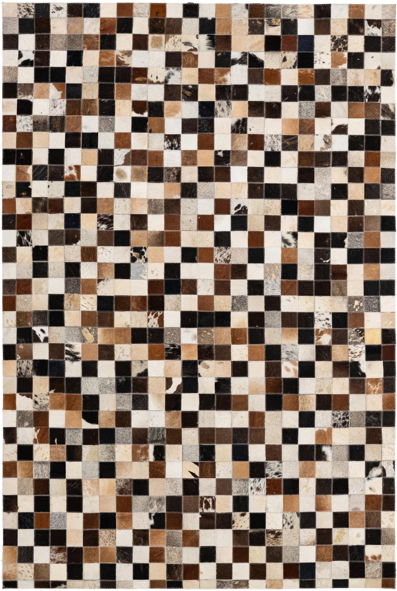 4' 1 x 6' Cowhide - Patchwork Rug