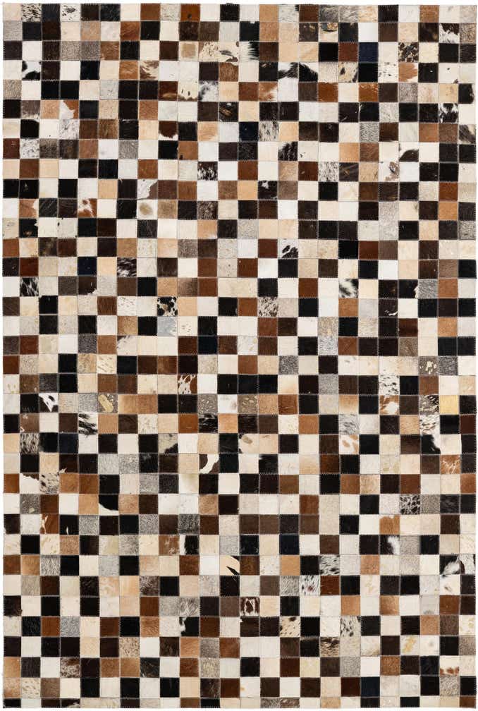 4' 1 x 6' Cowhide - Patchwork Rug