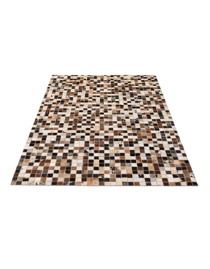 Detail image of 4' 1 x 6' 1 Cowhide - Patchwork Rug