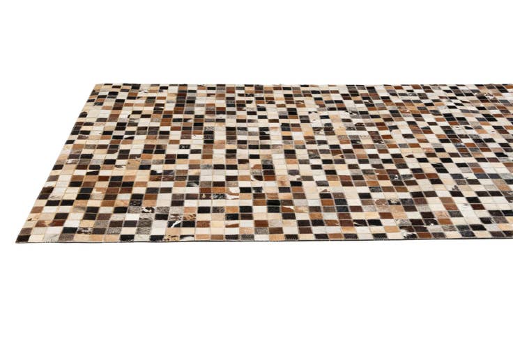 Detail image of 4' 1 x 6' 1 Cowhide - Patchwork Rug