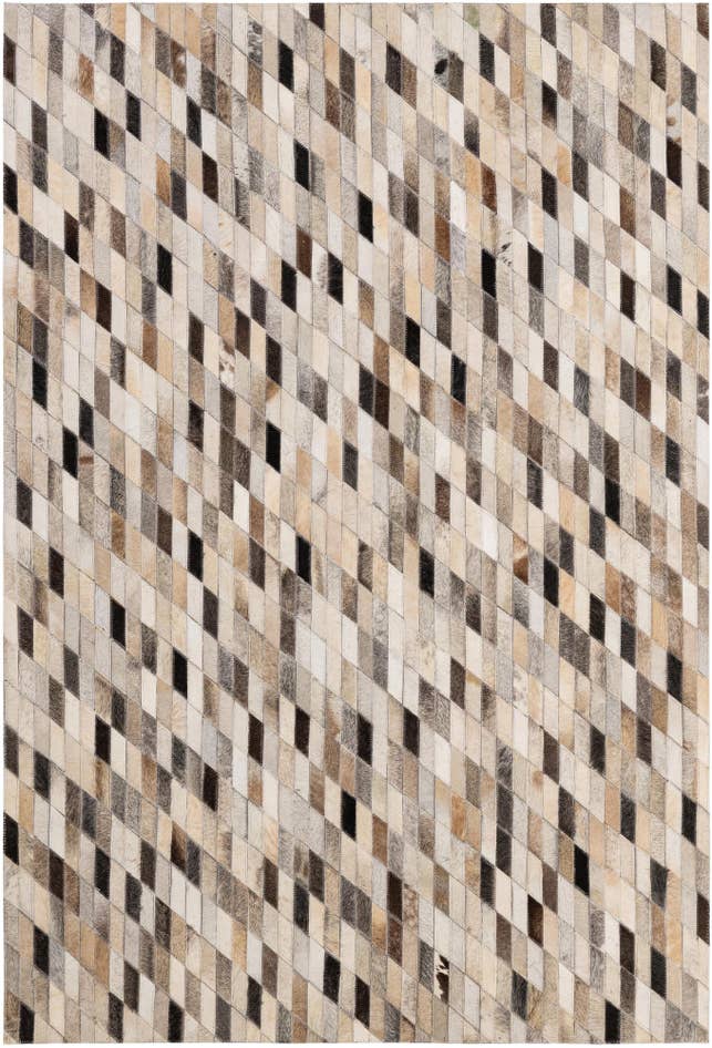Detail image of 4' x 6' Cowhide - Patchwork Rug