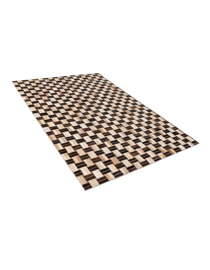 Detail image of 4' x 5' 11 Cowhide - Patchwork Rug