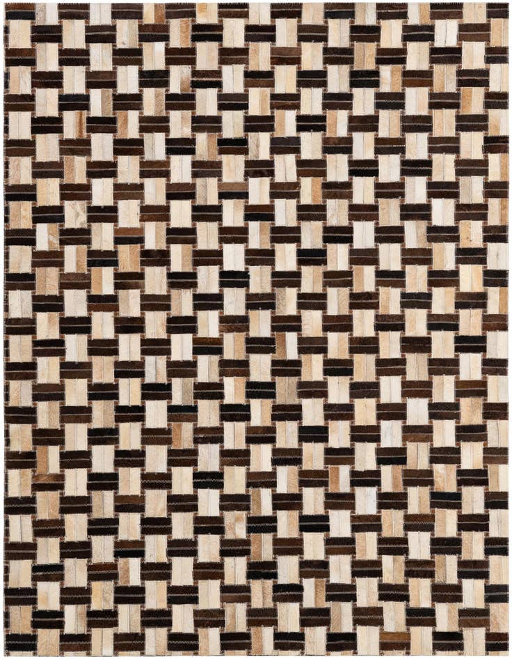Detail image of 4' x 5' 11 Cowhide - Patchwork Rug