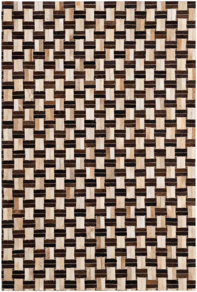 Detail image of 4' x 5' 11 Cowhide - Patchwork Rug