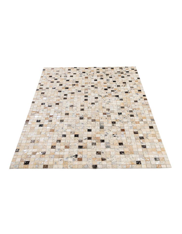 Detail image of 4' 1 x 6' Cowhide - Patchwork Rug