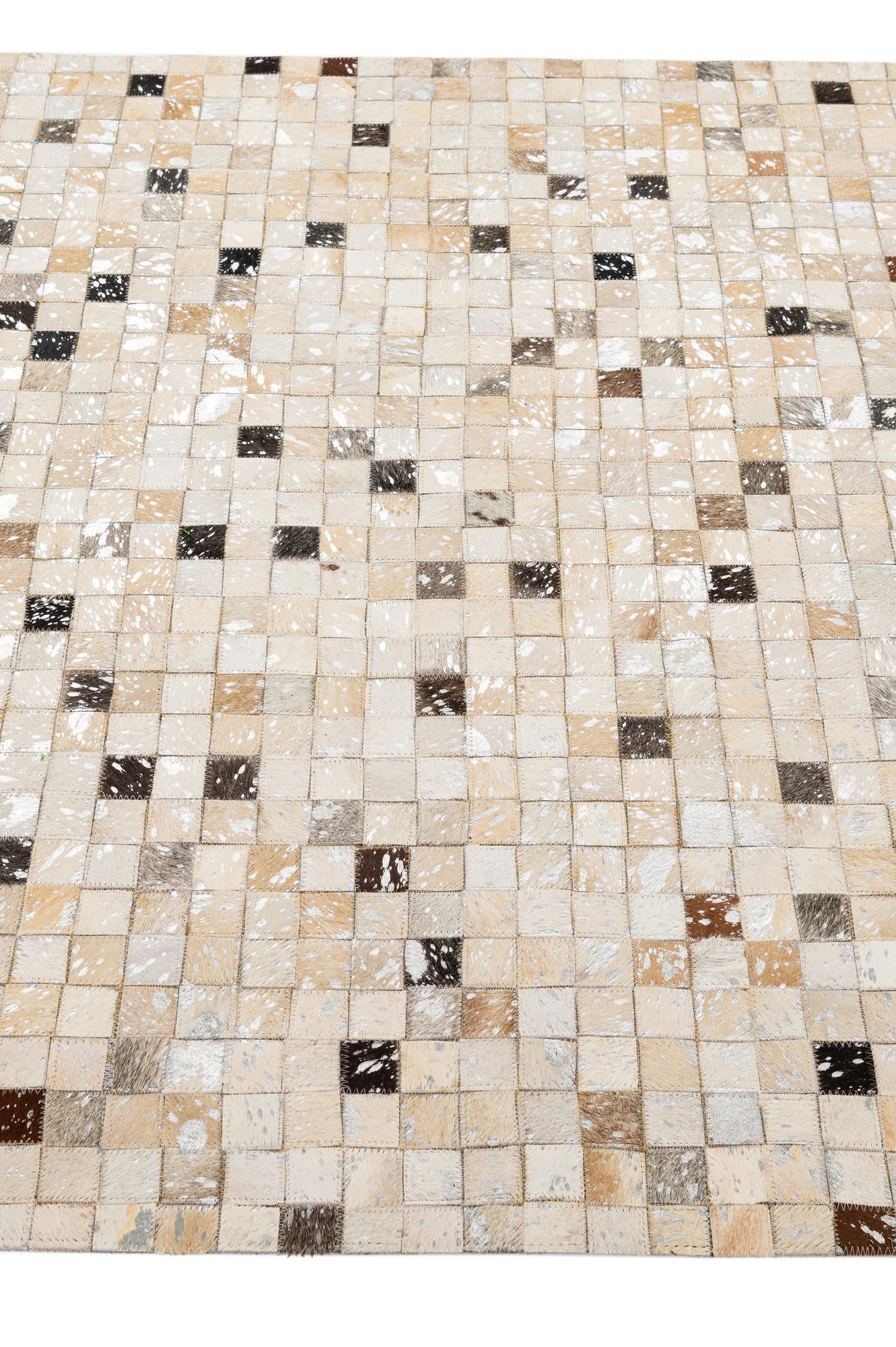 4' 1 x 6' Cowhide - Patchwork Rug