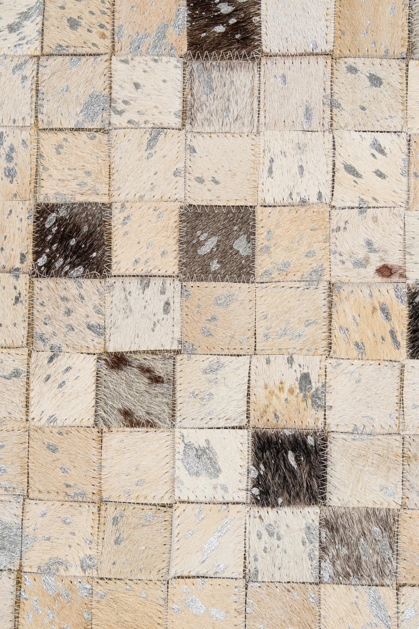 4' 1 x 6' Cowhide - Patchwork Rug