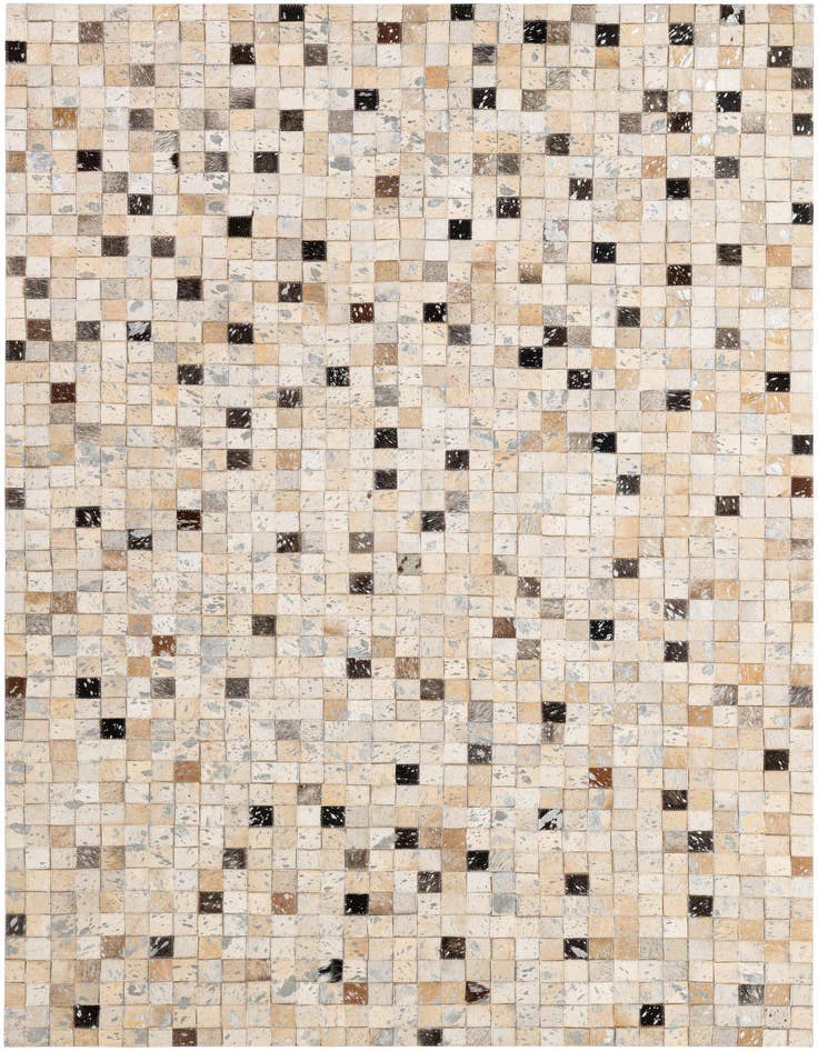 Detail image of 4' 1 x 6' Cowhide - Patchwork Rug