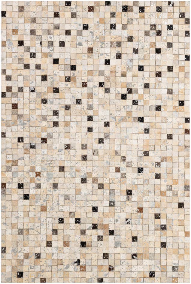 Detail image of 4' 1 x 6' Cowhide - Patchwork Rug