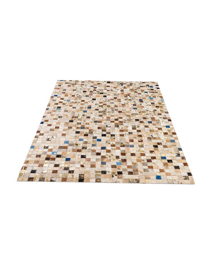 4' 1 x 6' Cowhide - Patchwork Rug