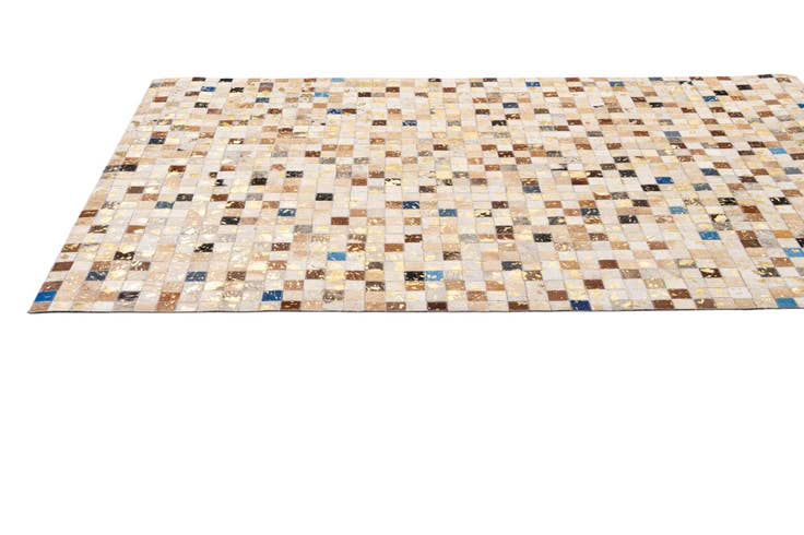 Detail image of 4' 1 x 6' Cowhide - Patchwork Rug