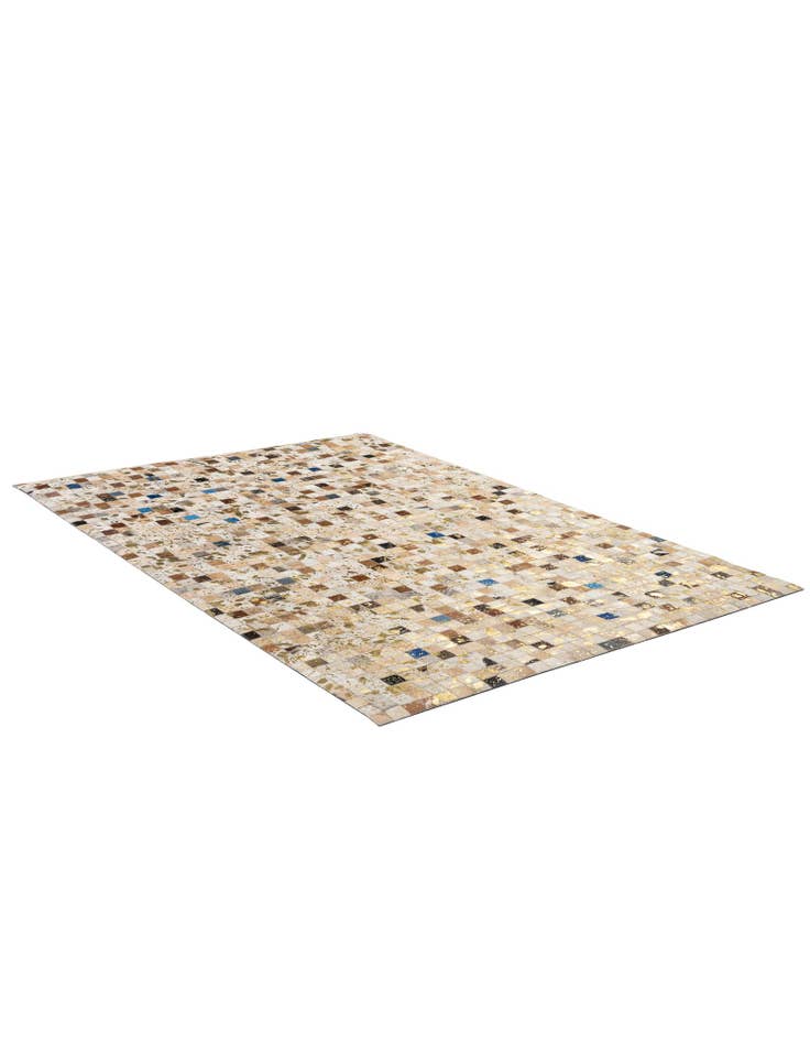 Detail image of 4' 2 x 5' 11 Cowhide - Patchwork Rug