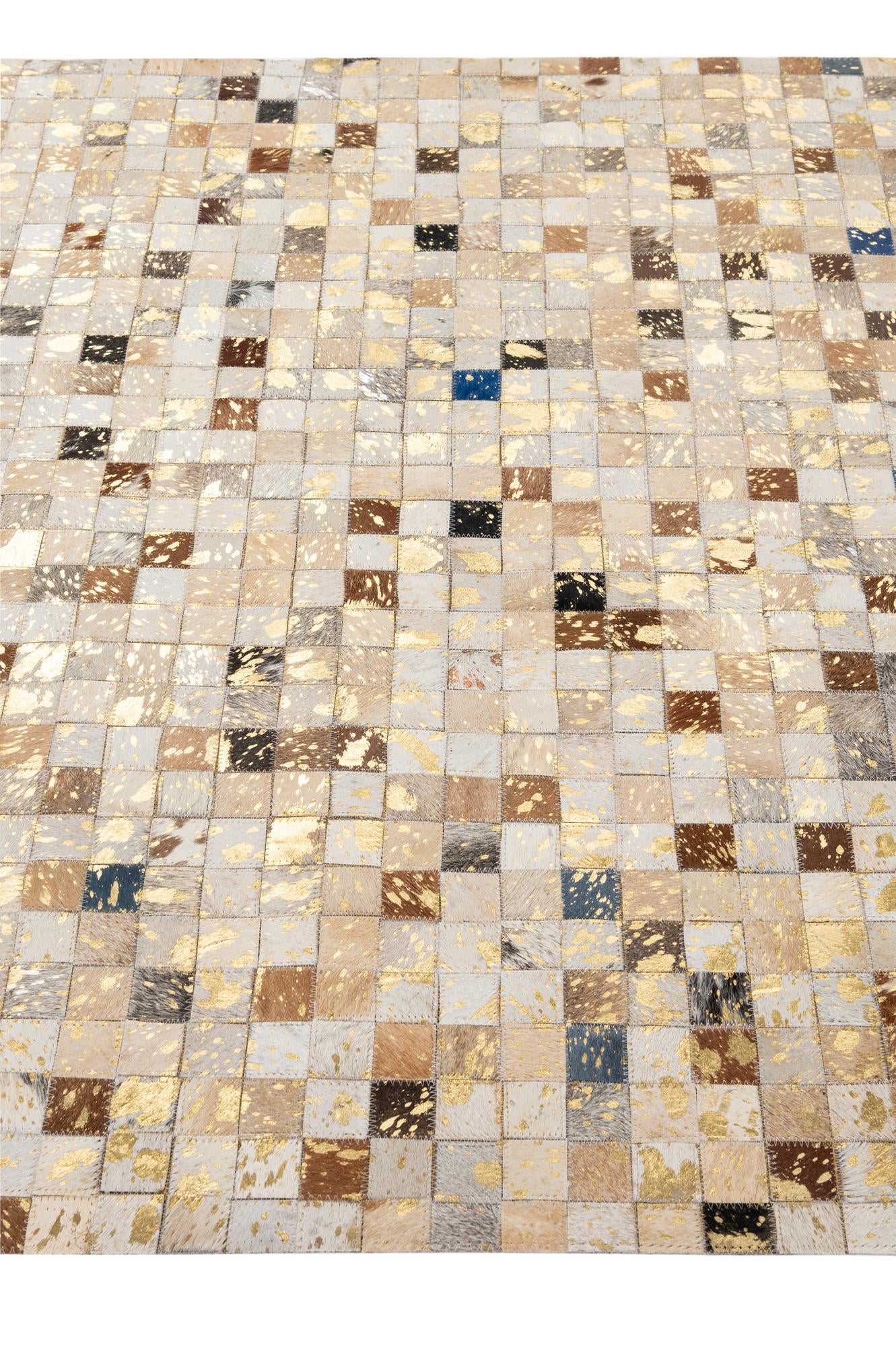 4' 2 x 5' 11 Cowhide - Patchwork Rug
