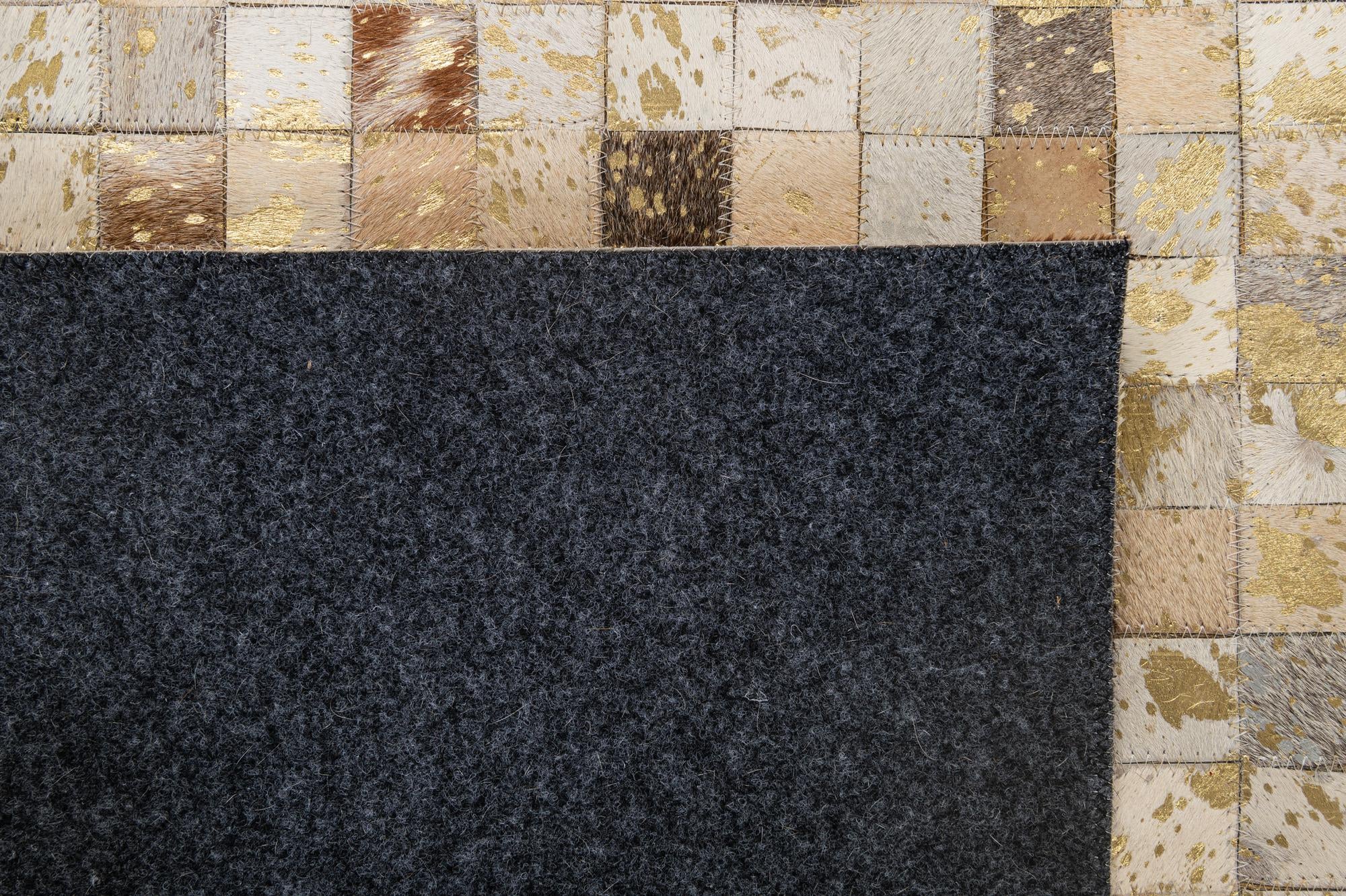 4' 2 x 5' 11 Cowhide - Patchwork Rug