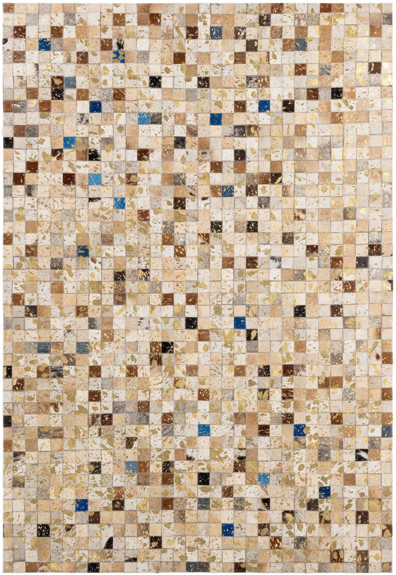 4' 2 x 5' 11 Cowhide - Patchwork Rug