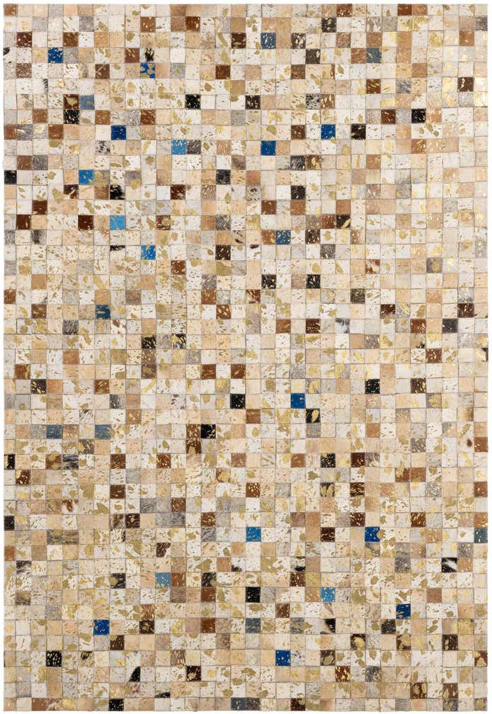 4' 2 x 5' 11 Cowhide - Patchwork Rug