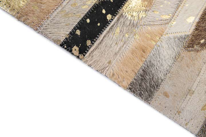 4' 2 x 5' 11 Cowhide - Patchwork Rug