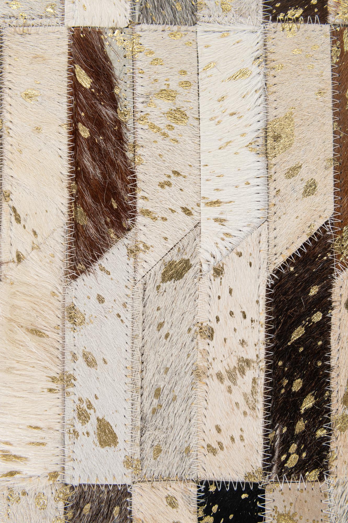4' 2 x 5' 11 Cowhide - Patchwork Rug
