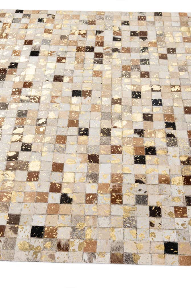 4' 1 x 5' 11 Cowhide - Patchwork Rug
