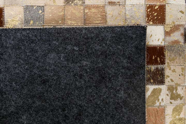 4' 1 x 5' 11 Cowhide - Patchwork Rug