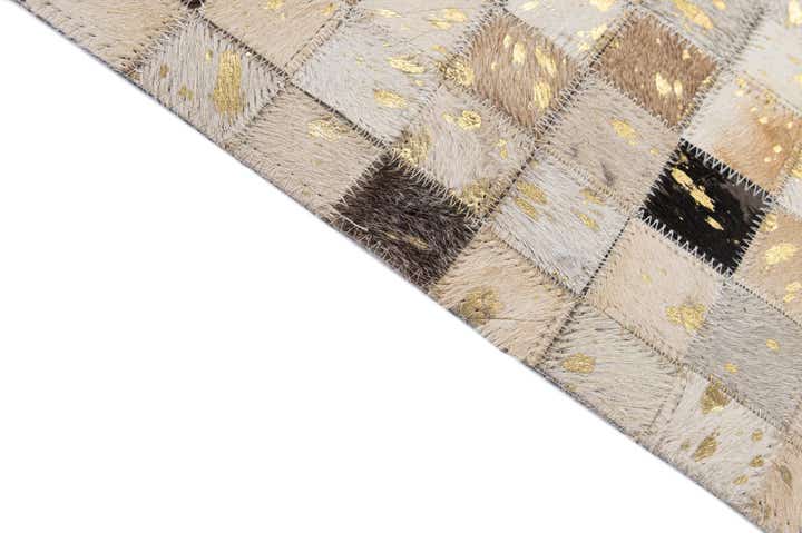 4' 1 x 6' 1 Cowhide - Patchwork Rug