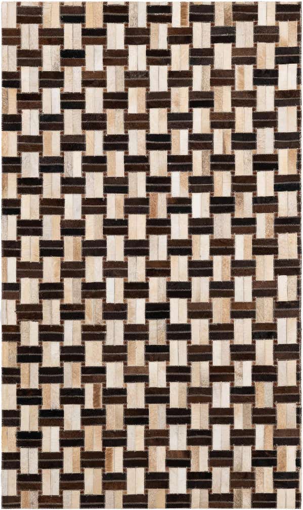 2' 11 x 4' 11 Cowhide - Patchwork Rug