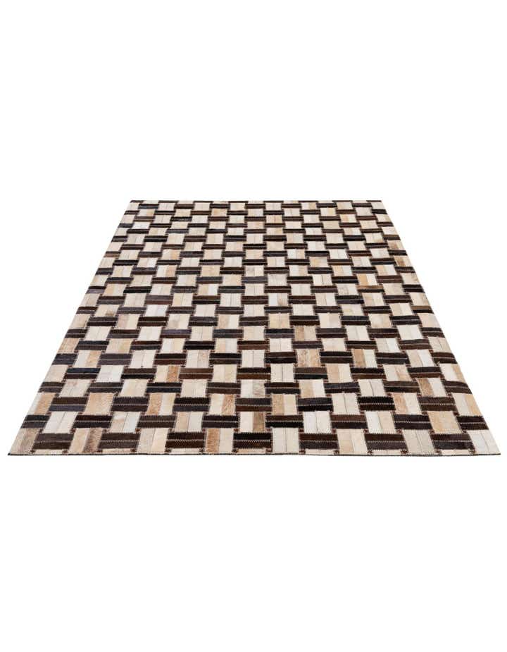 3' 1 x 4' 11 Cowhide - Patchwork Rug