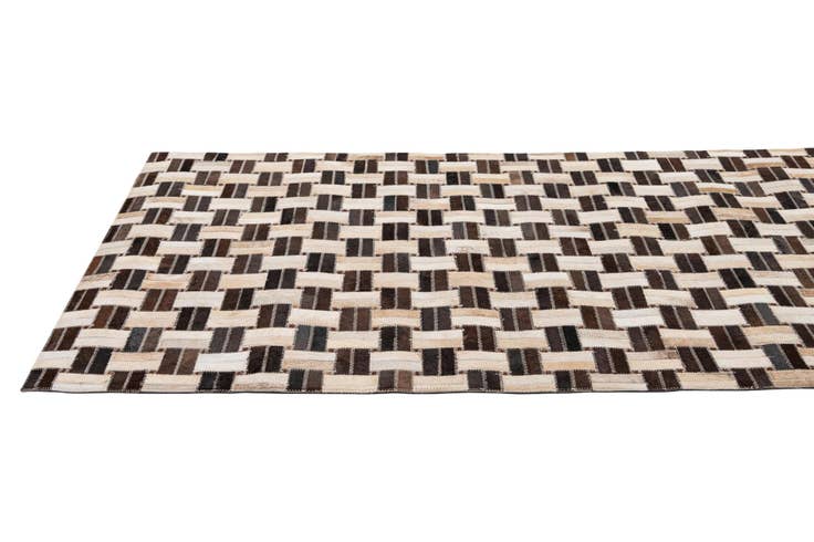 Detail image of 3' 1 x 4' 11 Cowhide - Patchwork Rug
