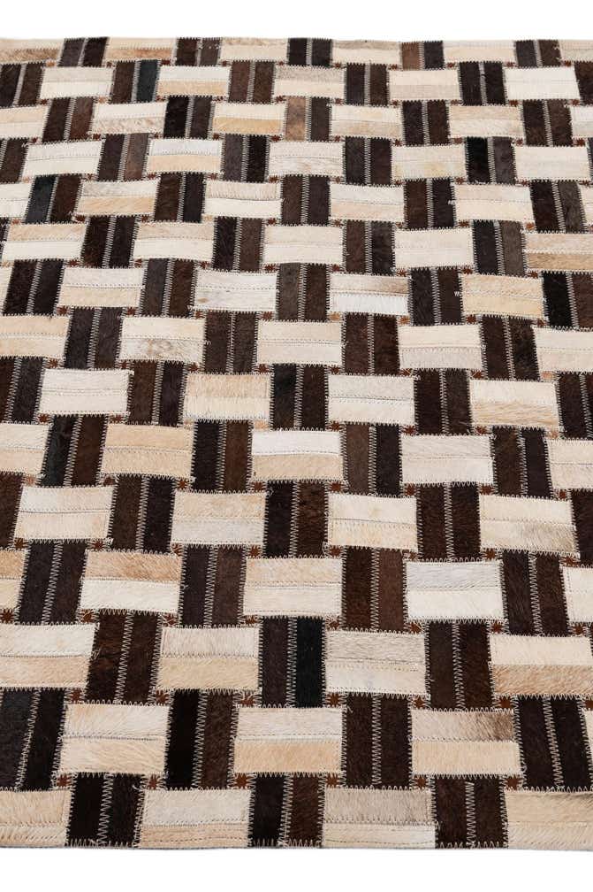 3' 1 x 4' 11 Cowhide - Patchwork Rug