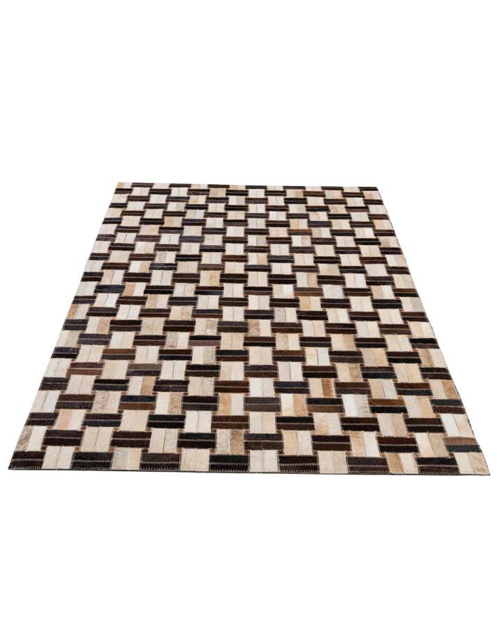 2' 11 x 4' 11 Cowhide - Patchwork Rug