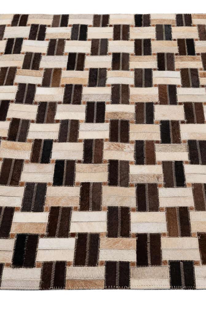 2' 11 x 4' 11 Cowhide - Patchwork Rug