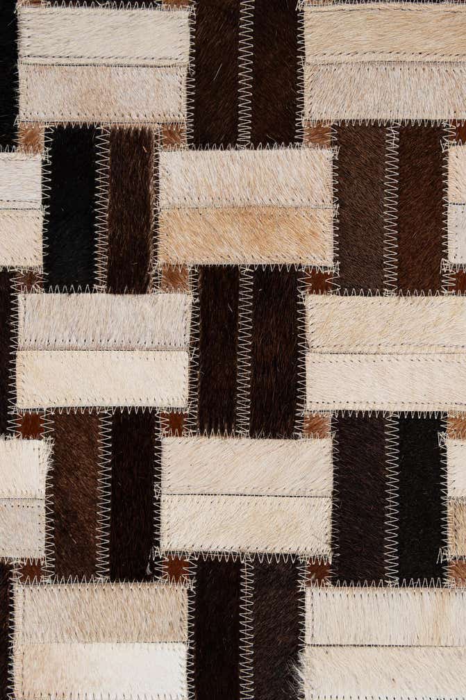2' 11 x 4' 11 Cowhide - Patchwork Rug