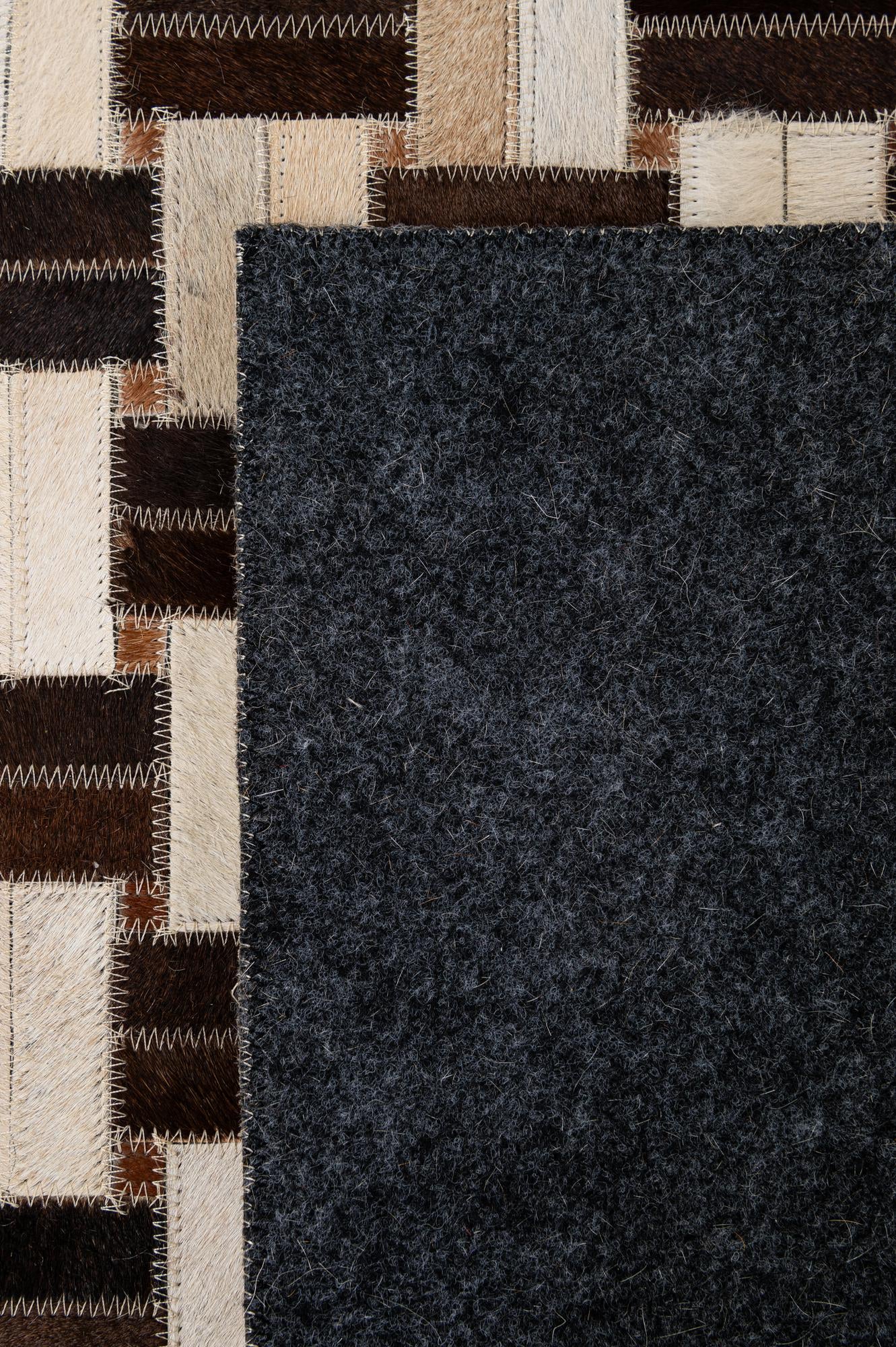 2' 11 x 4' 11 Cowhide - Patchwork Rug