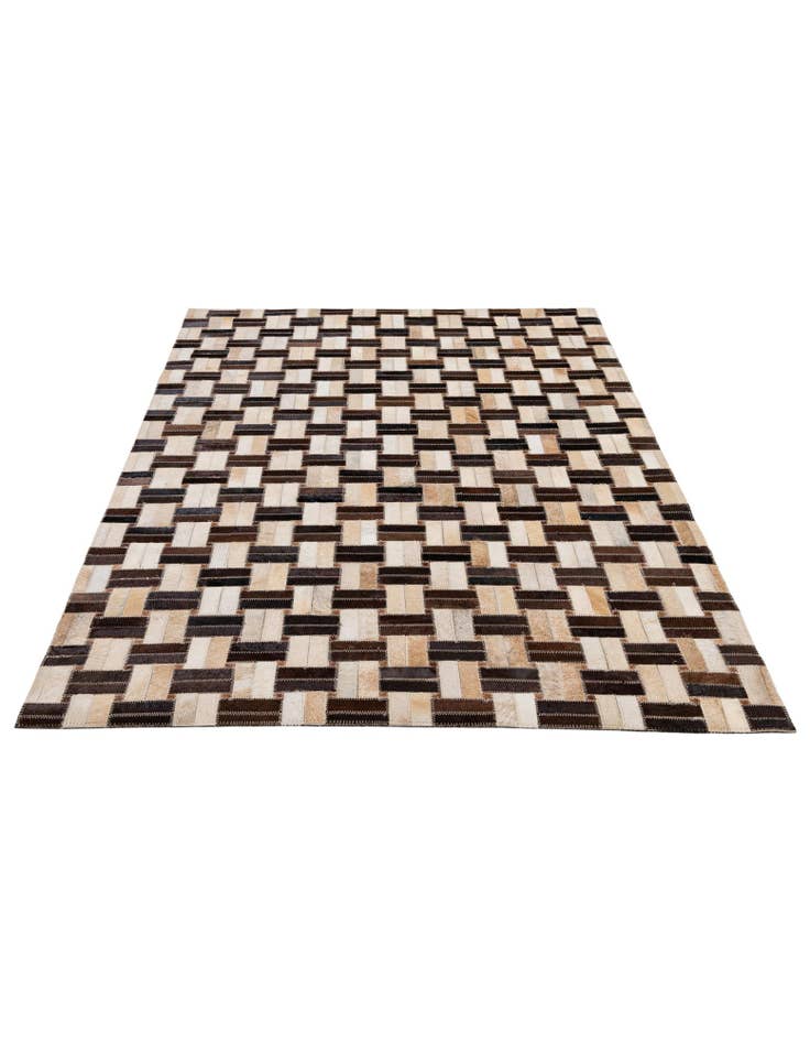 Detail image of 3' 1 x 4' 11 Cowhide - Patchwork Rug