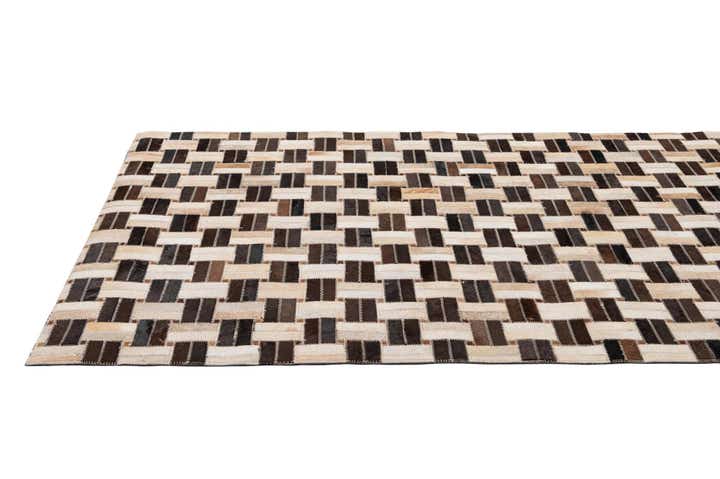 3' 1 x 4' 11 Cowhide - Patchwork Rug
