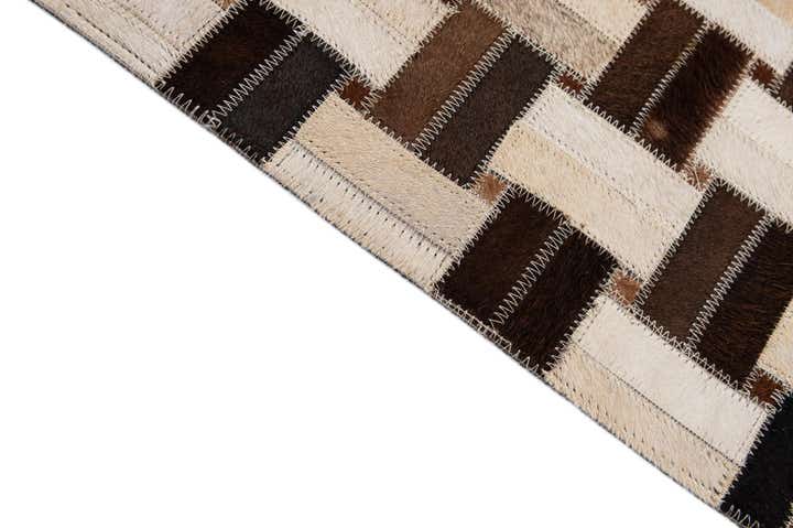 3' 1 x 4' 11 Cowhide - Patchwork Rug