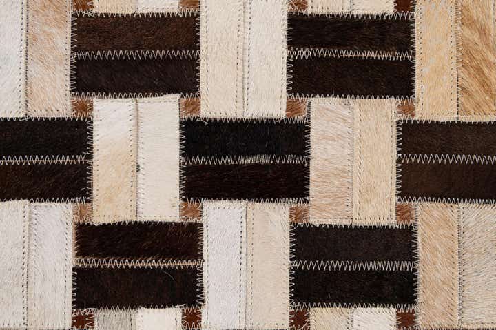3' 1 x 4' 11 Cowhide - Patchwork Rug