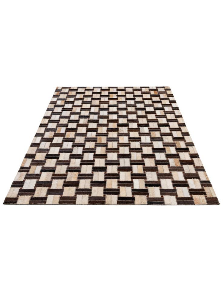 Detail image of 3' 1 x 5' Cowhide - Patchwork Rug