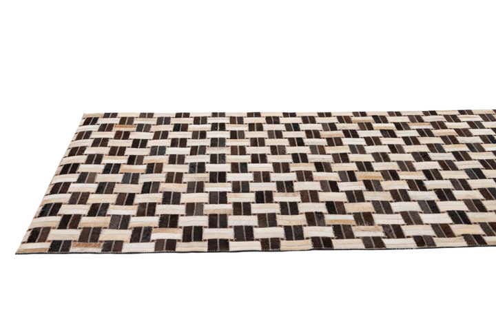 3' 1 x 5' Cowhide - Patchwork Rug