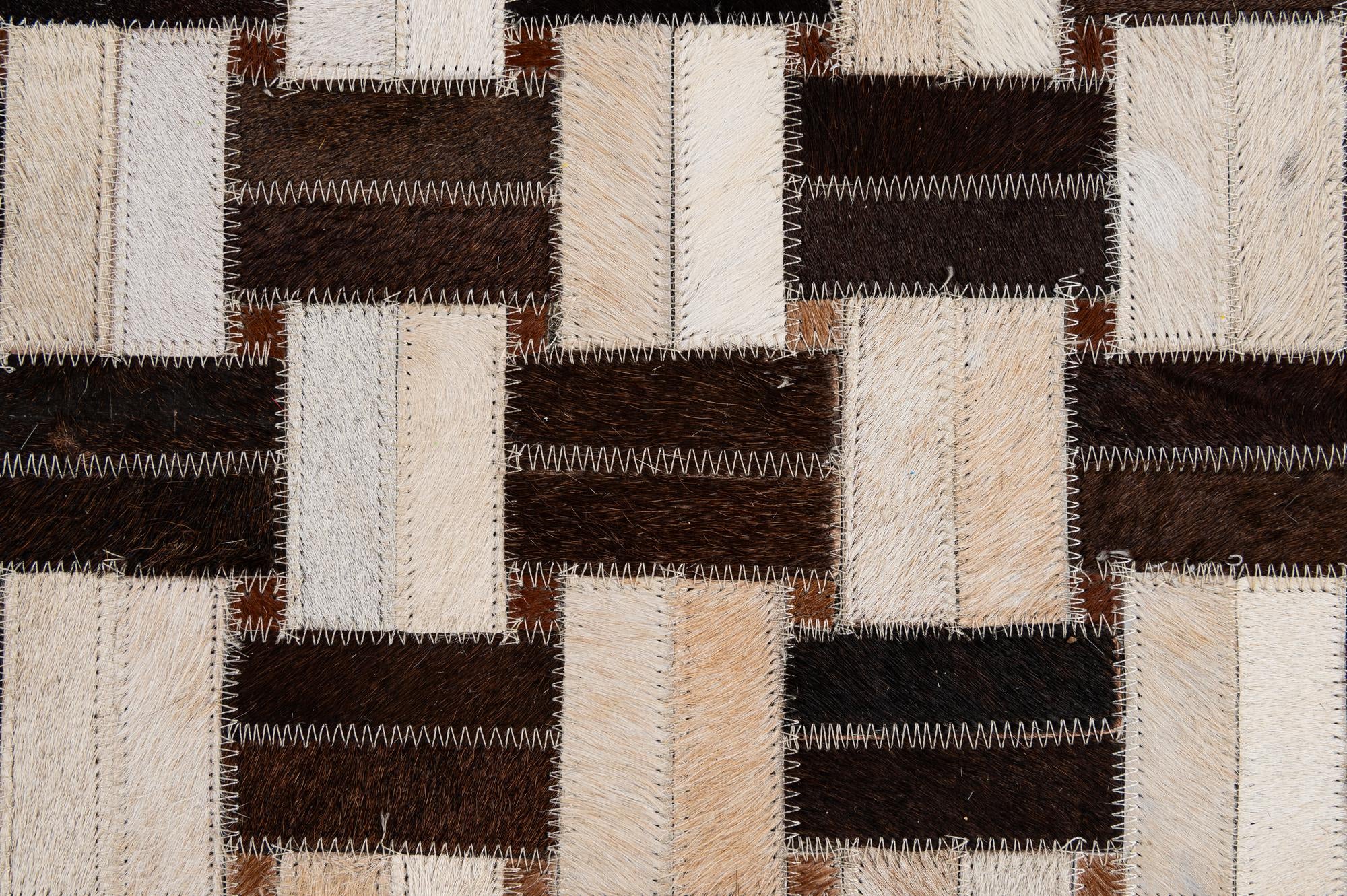 3' 1 x 5' Cowhide - Patchwork Rug