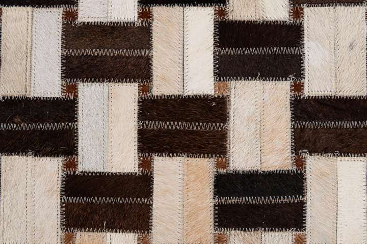3' 1 x 5' Cowhide - Patchwork Rug