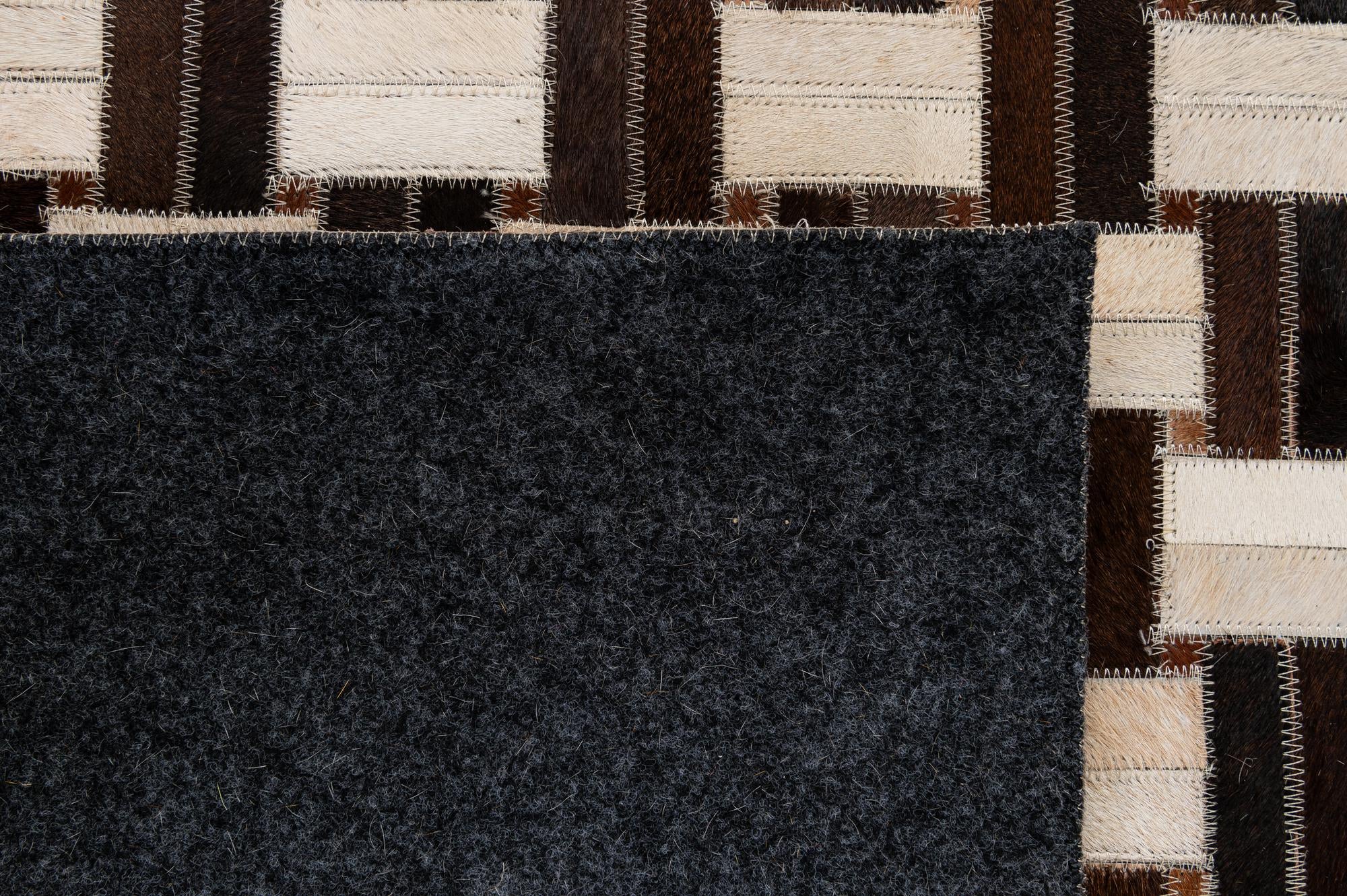3' 1 x 5' Cowhide - Patchwork Rug