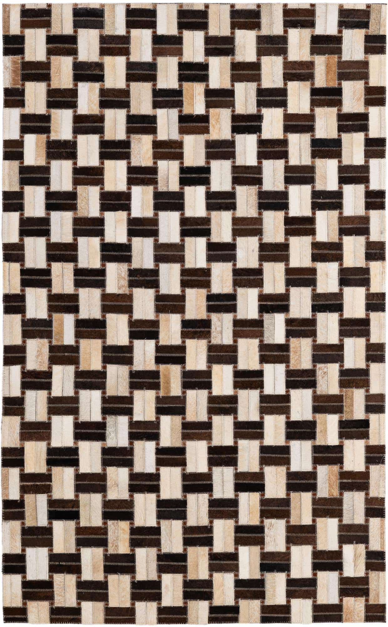 3' 1 x 5' Cowhide - Patchwork Rug