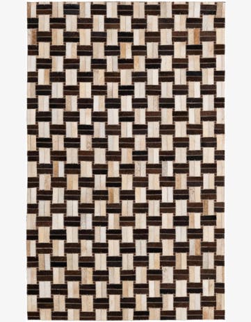 3' 1 x 5' Cowhide - Patchwork Rug