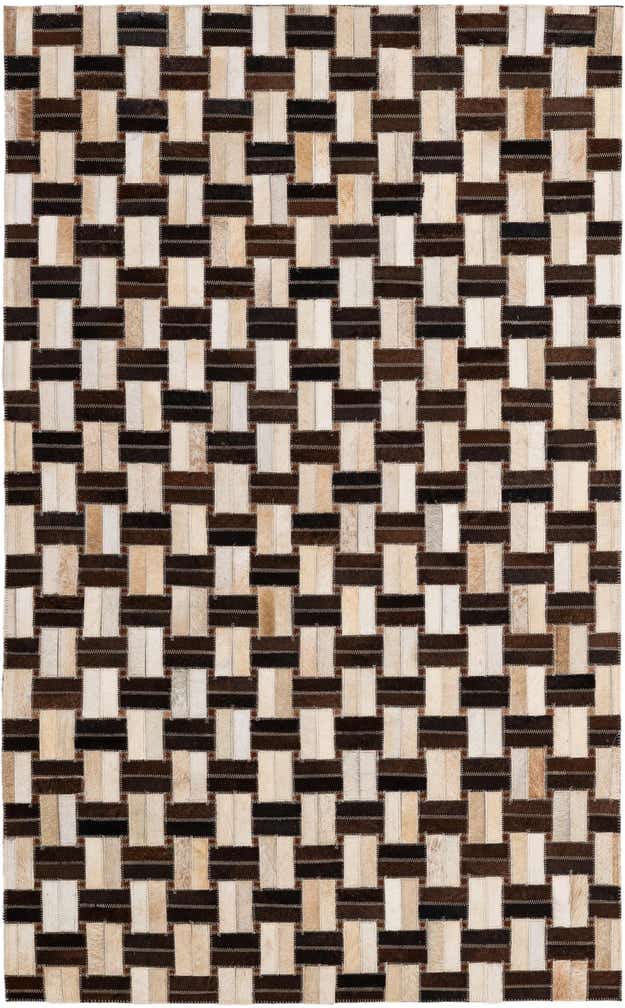 3' 1 x 5' Cowhide - Patchwork Rug