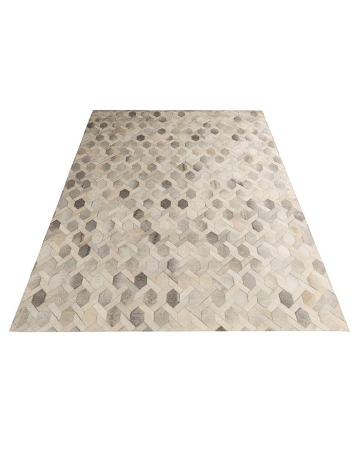 Detail image of 7' 9 x 10' 8 Cowhide - Patchwork Rug