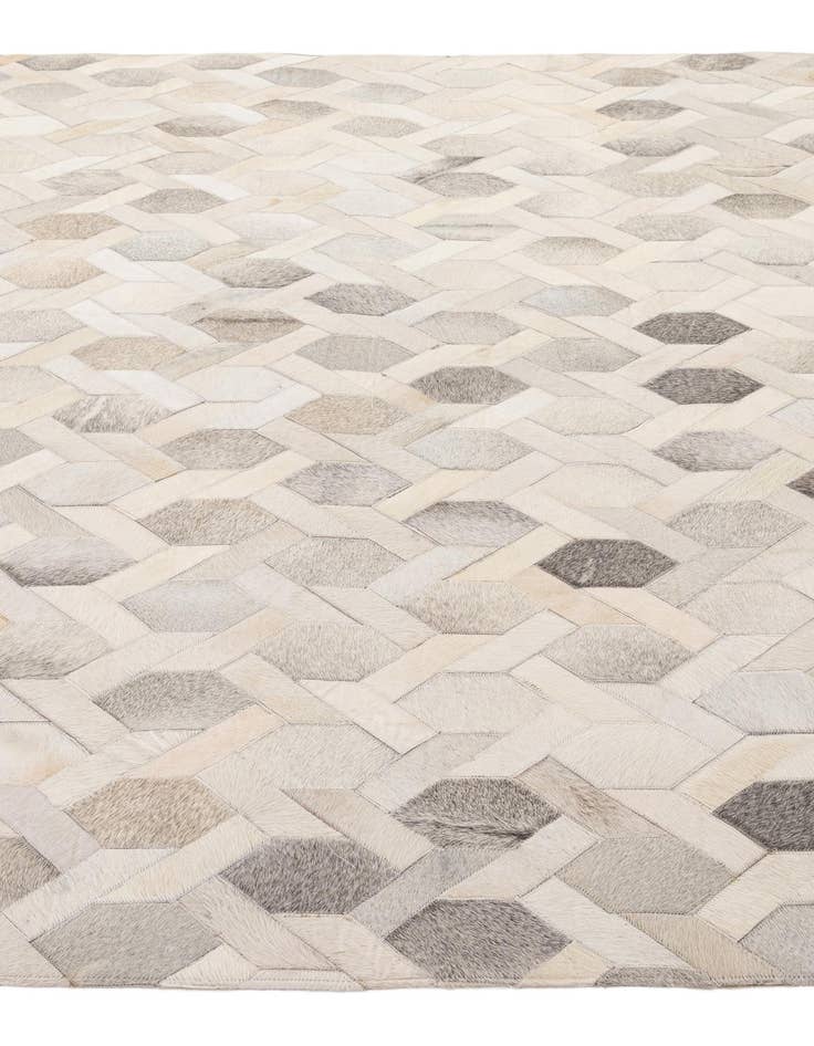 Detail image of 7' 9 x 10' 8 Cowhide - Patchwork Rug