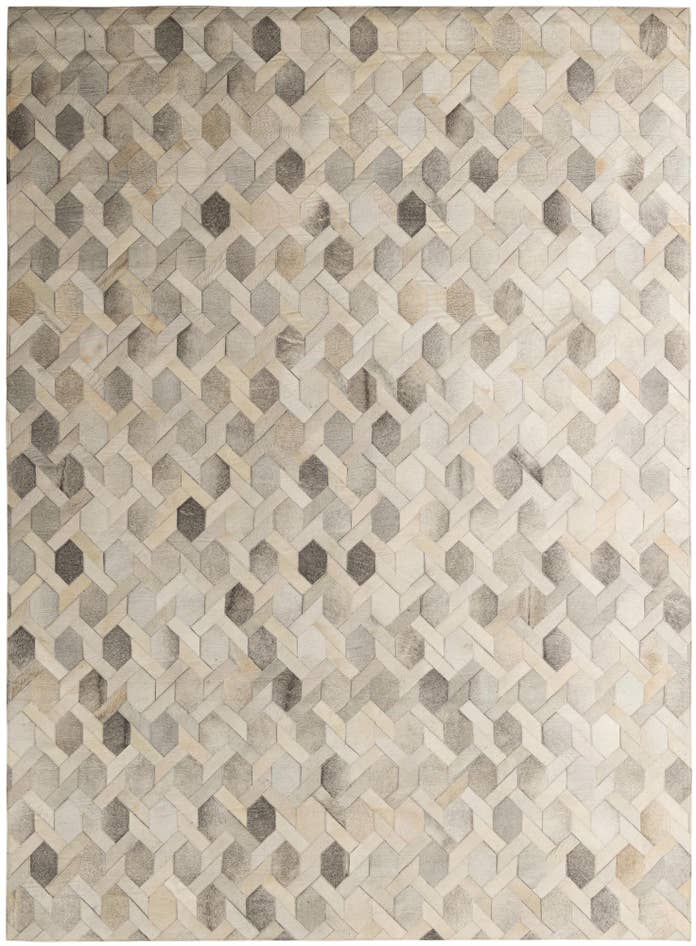 Detail image of 7' 9 x 10' 8 Cowhide - Patchwork Rug