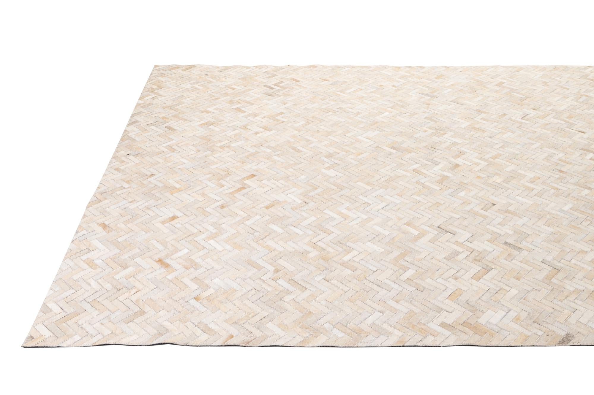 7' 10 x 9' 9 Cowhide - Patchwork Rug
