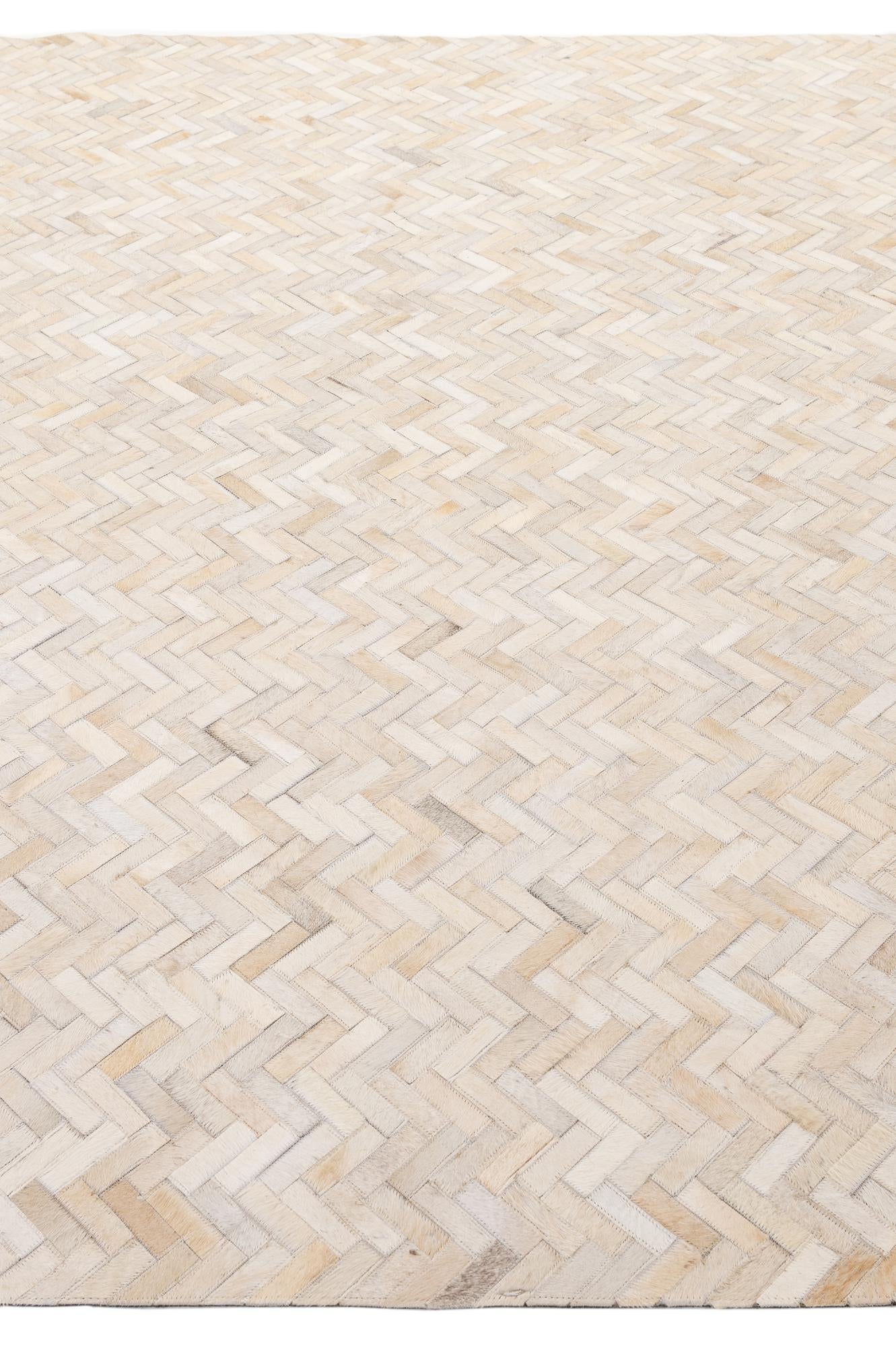 7' 10 x 9' 9 Cowhide - Patchwork Rug